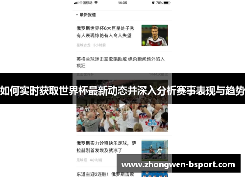 如何实时获取世界杯最新动态并深入分析赛事表现与趋势